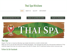 Tablet Screenshot of organicthaispa.ca